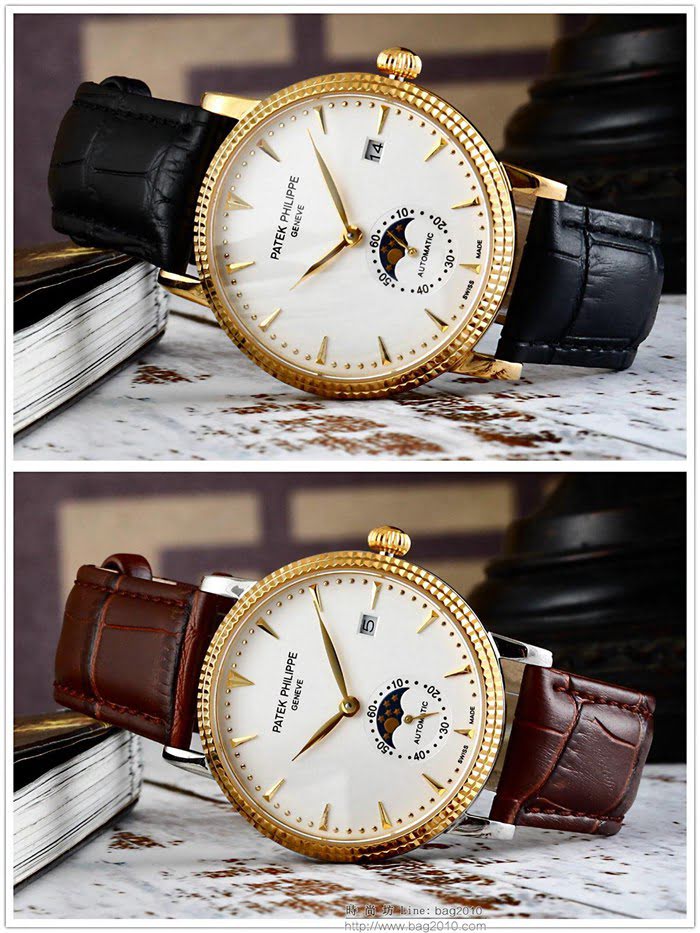 百達翡麗PATEK PHILPPE 全自動機械機芯 防劃花高級藍寶石鏡面 精品男士腕表  wssb3574